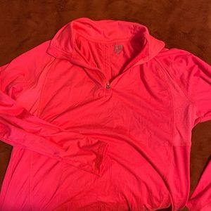 Hot pink dry fit quarter zip